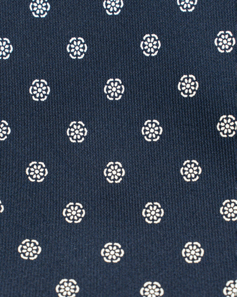 Cravatta 7 Pieghe in seta Blu