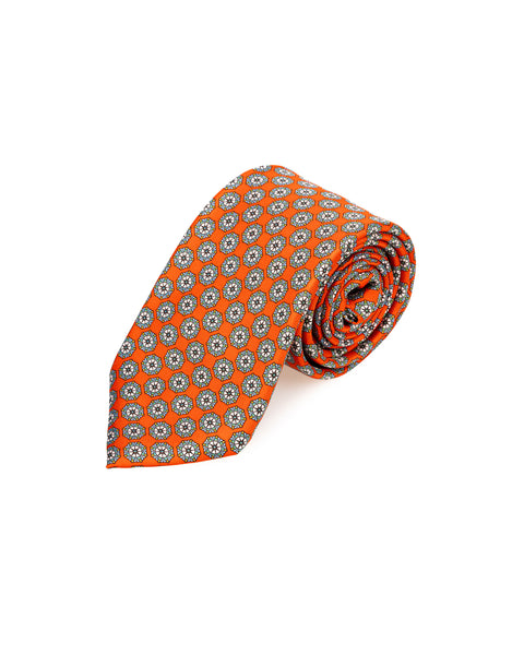 Cravatta 3 Pieghe in seta Arancio (Copia)