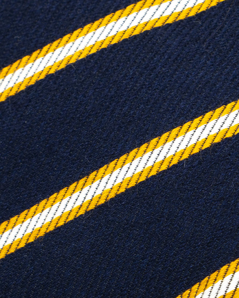 Cravatta in Lana Blu e Gialla