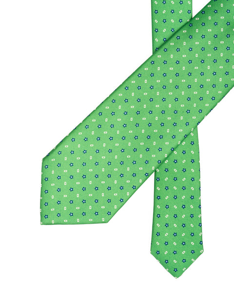 7 Fold Silk Tie Mint Green