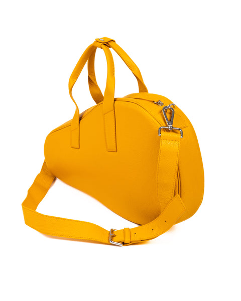 Borsa Padel in Pelle Gialla Ambra