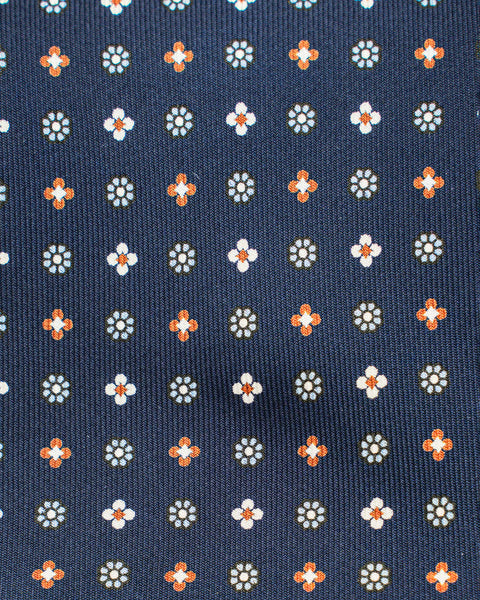 Cravatta Sette Pieghe in seta Blu