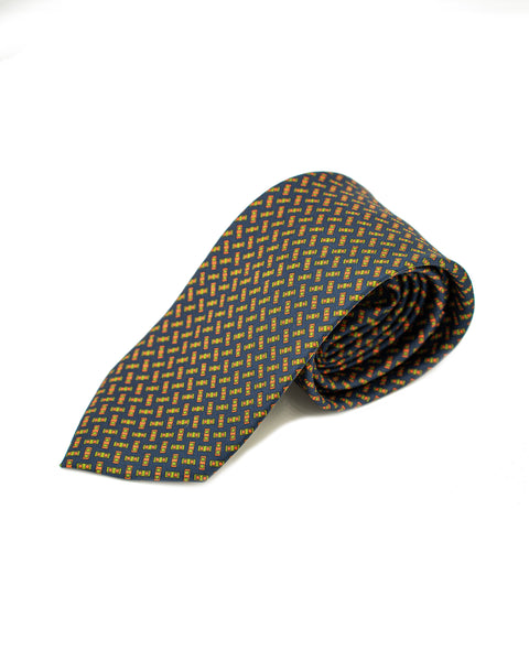 Cravatta 3 Pieghe in seta Blu