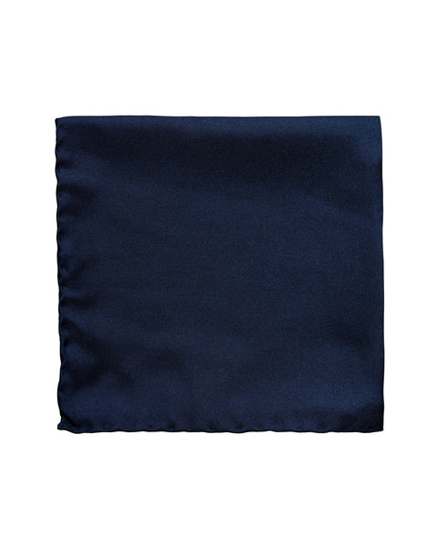 Pochette in Seta Blu Notte