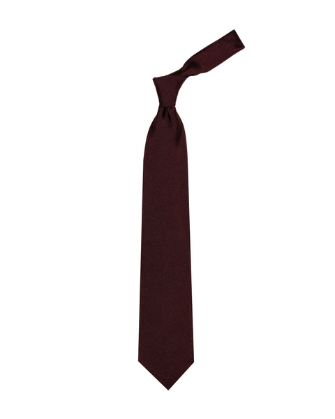 Classic Solid Color Silk Tie Wine Red