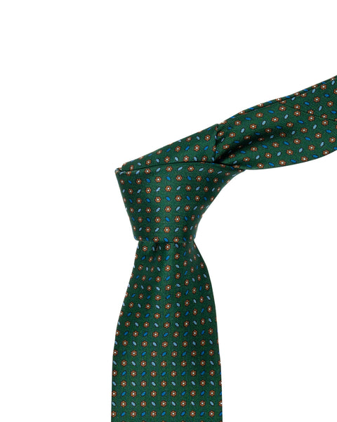 Classic English Green Silk Tie