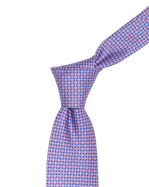 7 Fold Silk Tie Lilac