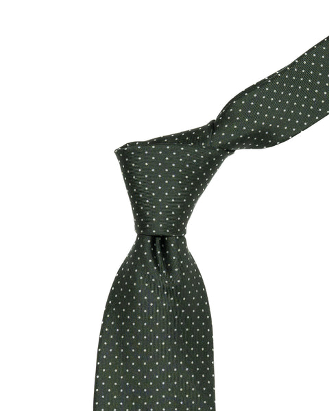 7 Fold Silk Tie Reseda Green