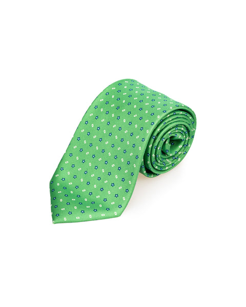 7 Fold Silk Tie Mint Green