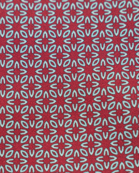 Cravatta 3 Pieghe in seta rossa