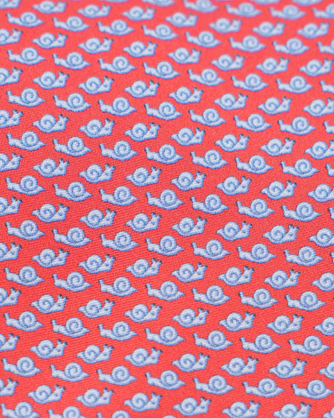 Cravatta 3 Pieghe in seta rossa