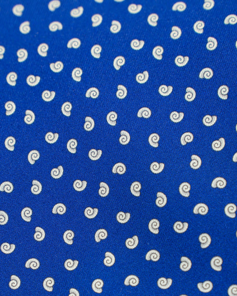 Cravatta 3 Pieghe in seta Blu