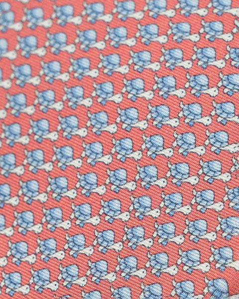 Cravatta 7 Pieghe in seta Arancione