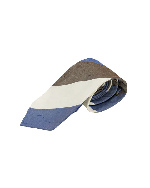 Cravatta 3 pieghe in seta shantung