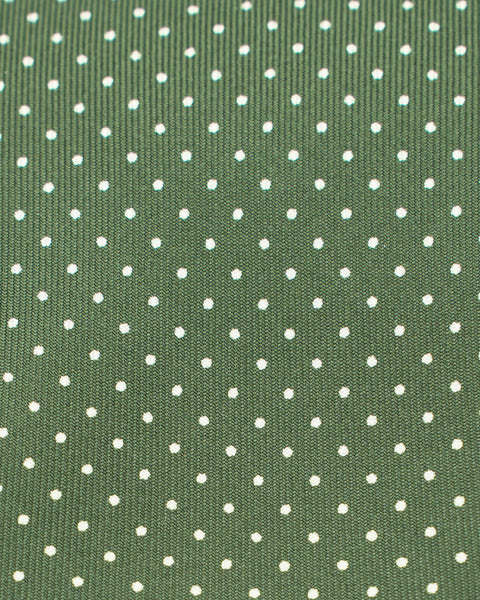 7 Fold Silk Tie Reseda Green