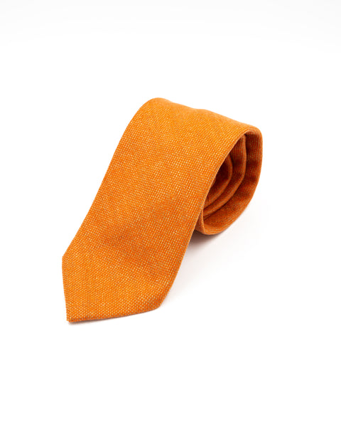 Cravatta in Cashmere Arancio