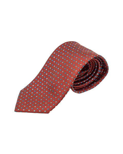 Cravatta 7 Pieghe in seta Bordeaux