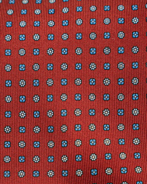 Cravatta 7 Pieghe in seta Bordeaux