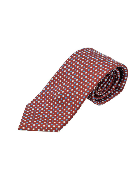 Cravatta 7 Pieghe in seta Bordeaux