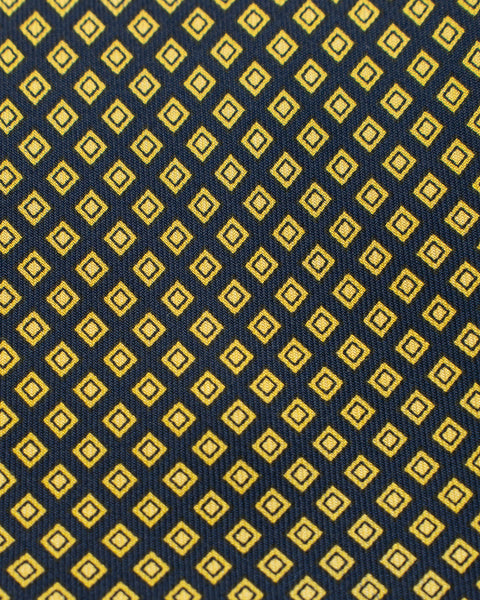 Cravatta 7 Pieghe in seta Blu