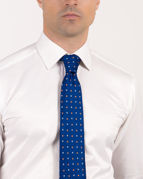 Classic Capri Blue Silk Tie